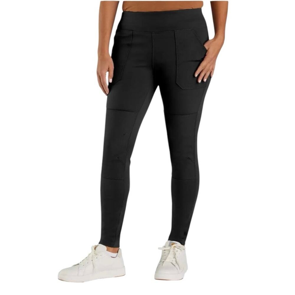 Carhartt Women’s Force Fitted Black XS (0/2) Midweight Utility Leggings
